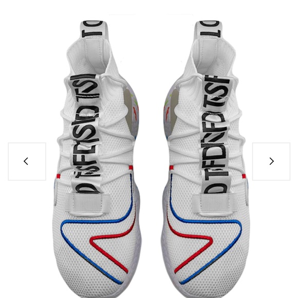 TFSD white athletic high tops size 11 EUR 44 - Picture 4 of 10